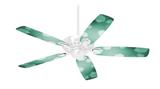 Bokeh Hex Seafoam Green - Ceiling Fan Skin Kit fits most 42 inch fans (FAN and BLADES SOLD SEPARATELY)