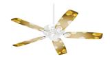 Bokeh Hex Yellow - Ceiling Fan Skin Kit fits most 42 inch fans (FAN and BLADES SOLD SEPARATELY)