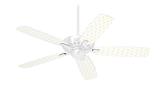 Hearts Yellow - Ceiling Fan Skin Kit fits most 42 inch fans (FAN and BLADES SOLD SEPARATELY)