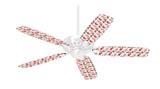 Crabs and Shells White - Ceiling Fan Skin Kit fits most 42 inch fans (FAN and BLADES SOLD SEPARATELY)