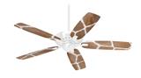 Giraffe 02 - Ceiling Fan Skin Kit fits most 42 inch fans (FAN and BLADES SOLD SEPARATELY)