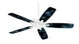 Skulls Confetti Blue - Ceiling Fan Skin Kit fits most 42 inch fans (FAN and BLADES SOLD SEPARATELY)