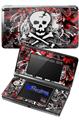 Skull Splatter - Decal Style Skin fits Nintendo 3DS (3DS SOLD SEPARATELY)