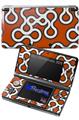 Locknodes 03 Burnt Orange - Decal Style Skin fits Nintendo 3DS (3DS SOLD SEPARATELY)