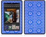 Amazon Kindle Fire (Original) Decal Style Skin - Gothic Punk Pattern Blue