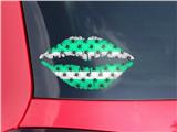 Lips Decal 9x5.5 Kearas Daisies Stripe Sea Foam