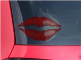 Lips Decal 9x5.5 Folder Doodles Red Dark