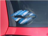 Lips Decal 9x5.5 Paint Blend Blue