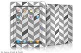 iPad Skin - Chevrons Gray And Charcoal (fits iPad2 and iPad3)