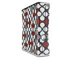 Locknodes 05 Red Dark Decal Style Skin for XBOX 360 Slim Vertical
