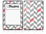 Chevrons Gray And Coral - Decal Style Skin fits Amazon Kindle Paperwhite (Original)