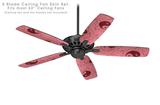 Feminine Yin Yang Red - Ceiling Fan Skin Kit fits most 52 inch fans (FAN and BLADES SOLD SEPARATELY)