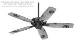 Feminine Yin Yang Gray - Ceiling Fan Skin Kit fits most 52 inch fans (FAN and BLADES SOLD SEPARATELY)