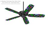 Crazy Dots 03 - Ceiling Fan Skin Kit fits most 52 inch fans (FAN and BLADES SOLD SEPARATELY)