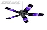 Glass Heart Grunge Purple - Ceiling Fan Skin Kit fits most 52 inch fans (FAN and BLADES SOLD SEPARATELY)