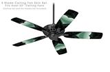 Glass Heart Grunge Seafoam Green - Ceiling Fan Skin Kit fits most 52 inch fans (FAN and BLADES SOLD SEPARATELY)