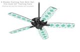 Boxed Seafoam Green - Ceiling Fan Skin Kit fits most 52 inch fans (FAN and BLADES SOLD SEPARATELY)