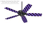 Checkers Purple - Ceiling Fan Skin Kit fits most 52 inch fans (FAN and BLADES SOLD SEPARATELY)