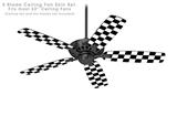 Checkers White - Ceiling Fan Skin Kit fits most 52 inch fans (FAN and BLADES SOLD SEPARATELY)