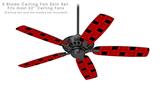 Criss Cross Red - Ceiling Fan Skin Kit fits most 52 inch fans (FAN and BLADES SOLD SEPARATELY)