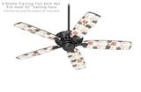 Elephant Love - Ceiling Fan Skin Kit fits most 52 inch fans (FAN and BLADES SOLD SEPARATELY)