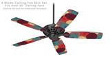 Flowers Pattern 04 - Ceiling Fan Skin Kit fits most 52 inch fans (FAN and BLADES SOLD SEPARATELY)