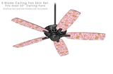 Flowers Pattern 12 - Ceiling Fan Skin Kit fits most 52 inch fans (FAN and BLADES SOLD SEPARATELY)