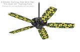 Daisies Yellow - Ceiling Fan Skin Kit fits most 52 inch fans (FAN and BLADES SOLD SEPARATELY)