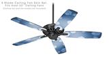 Bokeh Hex Blue - Ceiling Fan Skin Kit fits most 52 inch fans (FAN and BLADES SOLD SEPARATELY)