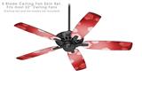 Bokeh Hex Red - Ceiling Fan Skin Kit fits most 52 inch fans (FAN and BLADES SOLD SEPARATELY)