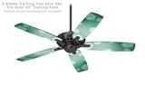 Bokeh Hex Seafoam Green - Ceiling Fan Skin Kit fits most 52 inch fans (FAN and BLADES SOLD SEPARATELY)