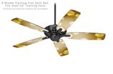 Bokeh Hex Yellow - Ceiling Fan Skin Kit fits most 52 inch fans (FAN and BLADES SOLD SEPARATELY)