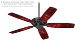 Bokeh Music Red - Ceiling Fan Skin Kit fits most 52 inch fans (FAN and BLADES SOLD SEPARATELY)