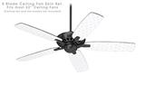 Hearts Ice Blue - Ceiling Fan Skin Kit fits most 52 inch fans (FAN and BLADES SOLD SEPARATELY)