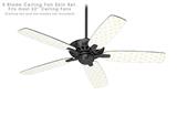 Hearts Yellow - Ceiling Fan Skin Kit fits most 52 inch fans (FAN and BLADES SOLD SEPARATELY)