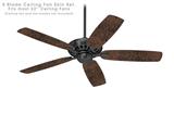 Folder Doodles Chocolate Brown - Ceiling Fan Skin Kit fits most 52 inch fans (FAN and BLADES SOLD SEPARATELY)