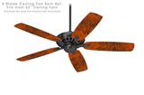 Folder Doodles Burnt Orange - Ceiling Fan Skin Kit fits most 52 inch fans (FAN and BLADES SOLD SEPARATELY)