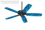 Floating Coral Blue Medium - Ceiling Fan Skin Kit fits most 52 inch fans (FAN and BLADES SOLD SEPARATELY)