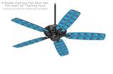 Crabs and Shells Blue Medium - Ceiling Fan Skin Kit fits most 52 inch fans (FAN and BLADES SOLD SEPARATELY)