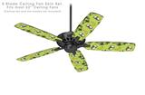 Coconuts Palm Trees and Bananas Sage Green - Ceiling Fan Skin Kit fits most 52 inch fans (FAN and BLADES SOLD SEPARATELY)