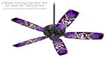 Butterfly Skull - Ceiling Fan Skin Kit fits most 52 inch fans (FAN and BLADES SOLD SEPARATELY)