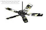 Abstract 02 Yellow - Ceiling Fan Skin Kit fits most 52 inch fans (FAN and BLADES SOLD SEPARATELY)