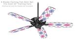 Argyle Pink and Blue - Ceiling Fan Skin Kit fits most 52 inch fans (FAN and BLADES SOLD SEPARATELY)