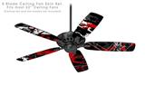 Baja 0003 Red - Ceiling Fan Skin Kit fits most 52 inch fans (FAN and BLADES SOLD SEPARATELY)