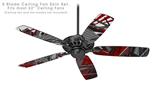 Baja 0032 Red Dark - Ceiling Fan Skin Kit fits most 52 inch fans (FAN and BLADES SOLD SEPARATELY)