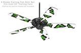 Butterflies Green - Ceiling Fan Skin Kit fits most 52 inch fans (FAN and BLADES SOLD SEPARATELY)