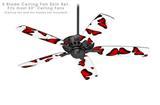 Butterflies Red - Ceiling Fan Skin Kit fits most 52 inch fans (FAN and BLADES SOLD SEPARATELY)