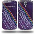 Tie Dye Alls Purple - Decal Style Skin (fits Samsung Galaxy S IV S4)