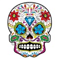 Sugar Skull 53 47x59 inch - Fabric Wall Skin Decal