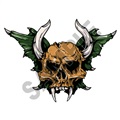 Skull Deamon 01 63x47 inch - Fabric Wall Skin Decal